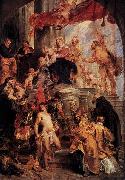 Peter Paul Rubens Virgin and Child Enthroned with Saints oil on canvas